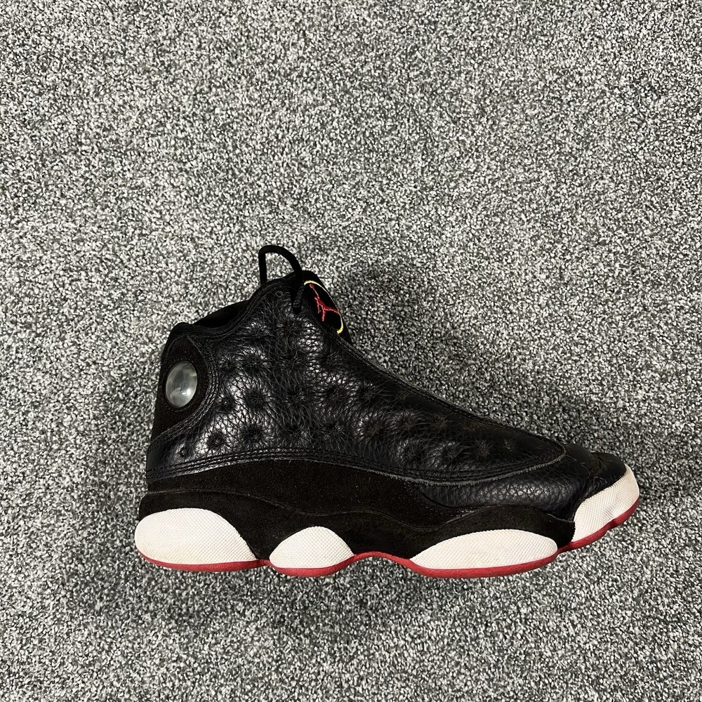 Air Jordan 13 Retro Playoffs 2023 GS Black Red Youth 5.5Y Shoes 414571-062